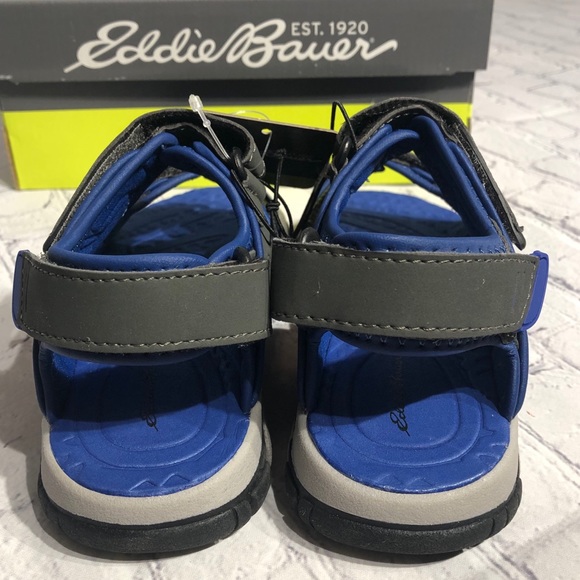 NIB! KIDS Eddie Bauer Mikey Sandal Blue & Gray - Picture 4 of 12
